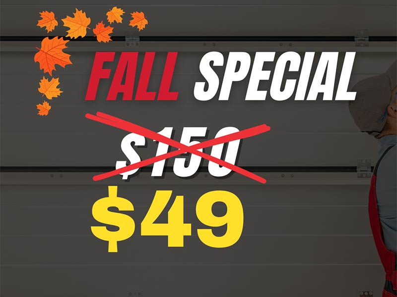 Featured image for “$49 Fall Garage Door Maintenance Special”
